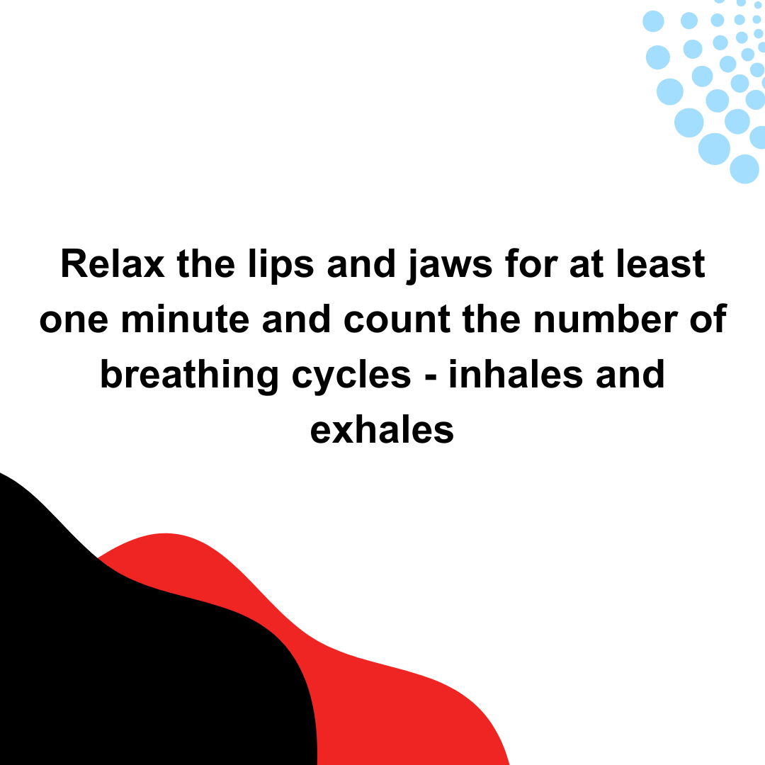 Relax the lips